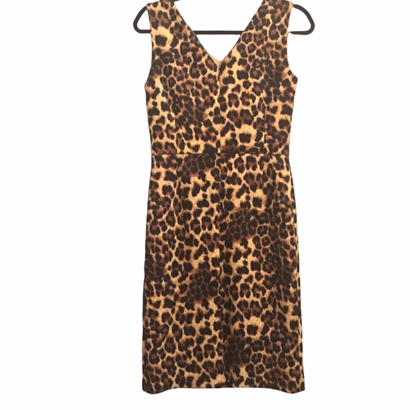 Isabella DeMarco Tahari Levine Leopard Print Dress - Picture 1 of 8